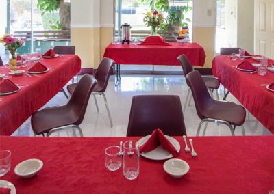 The dining area at Laurel park